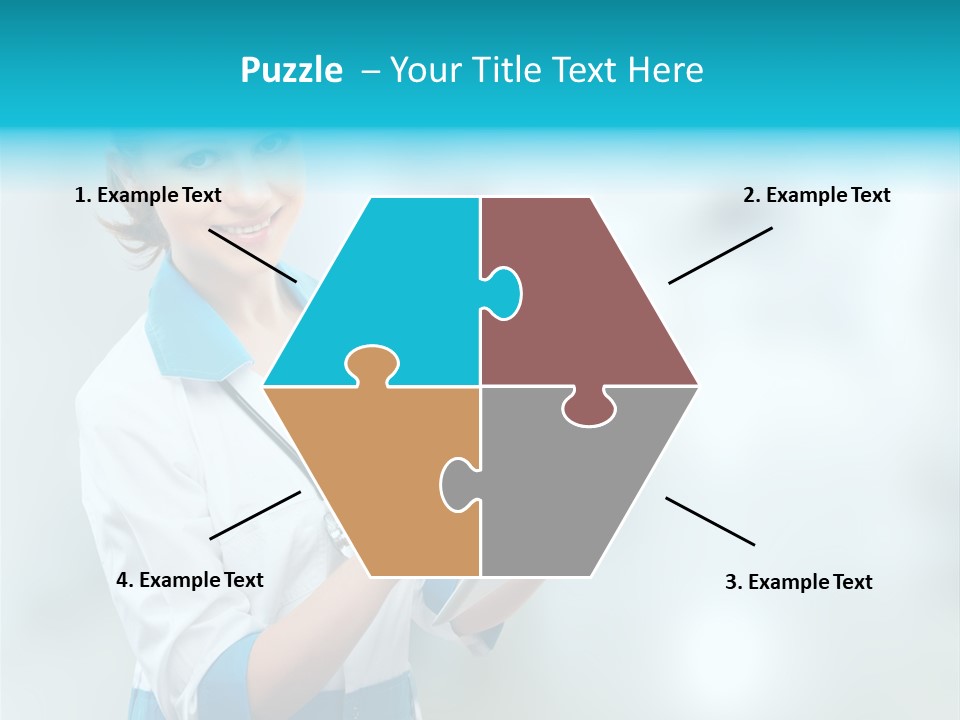 Tablet Worker  PowerPoint Template