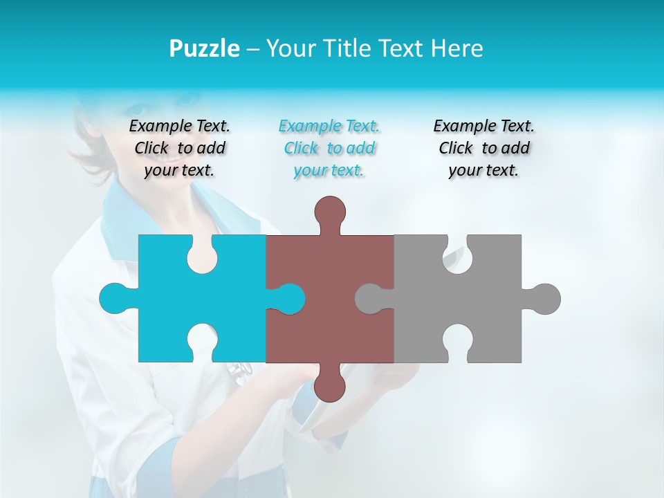 Tablet Worker  PowerPoint Template