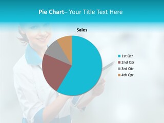 Tablet Worker  PowerPoint Template