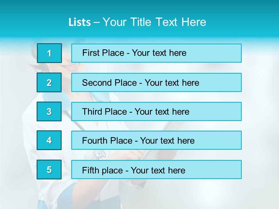Tablet Worker  PowerPoint Template