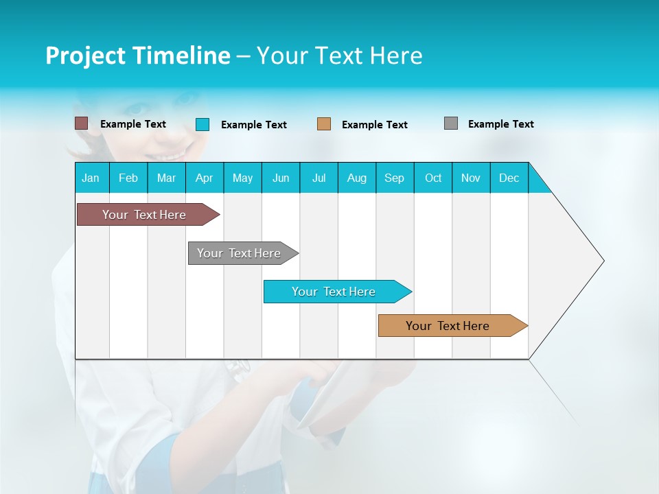 Tablet Worker  PowerPoint Template