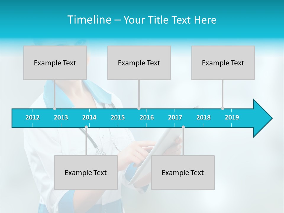 Tablet Worker  PowerPoint Template