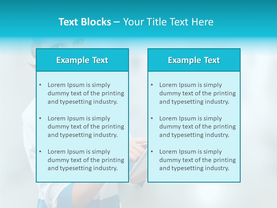 Tablet Worker  PowerPoint Template