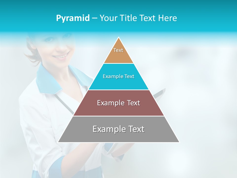Tablet Worker  PowerPoint Template