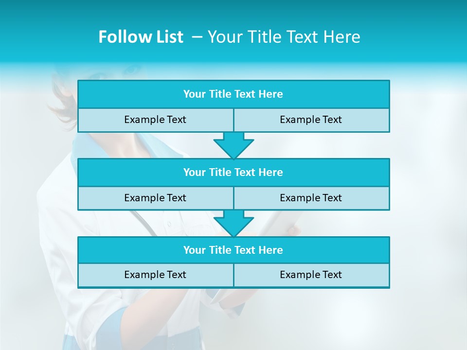 Tablet Worker  PowerPoint Template