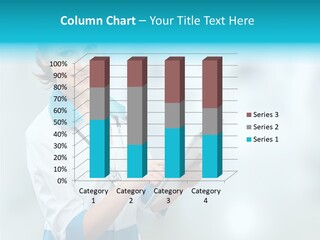 Tablet Worker  PowerPoint Template