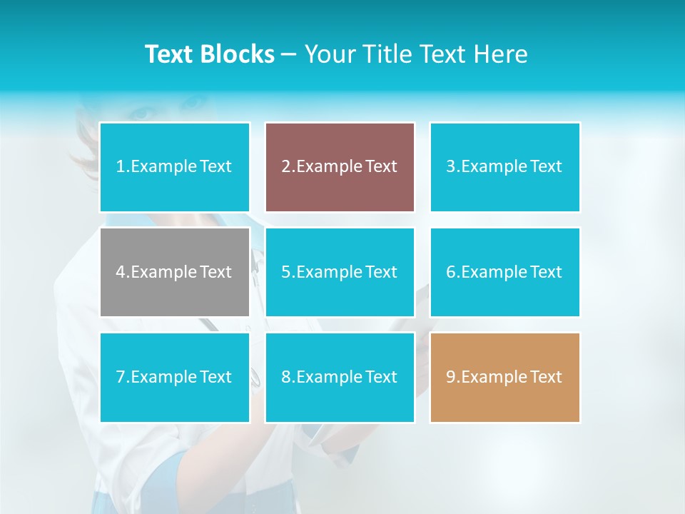 Tablet Worker  PowerPoint Template