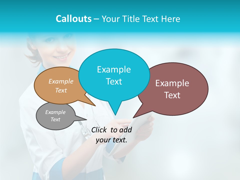 Tablet Worker  PowerPoint Template