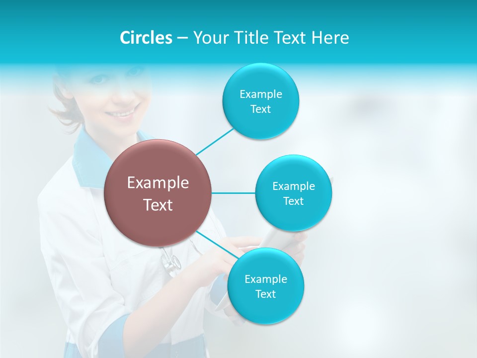 Tablet Worker  PowerPoint Template
