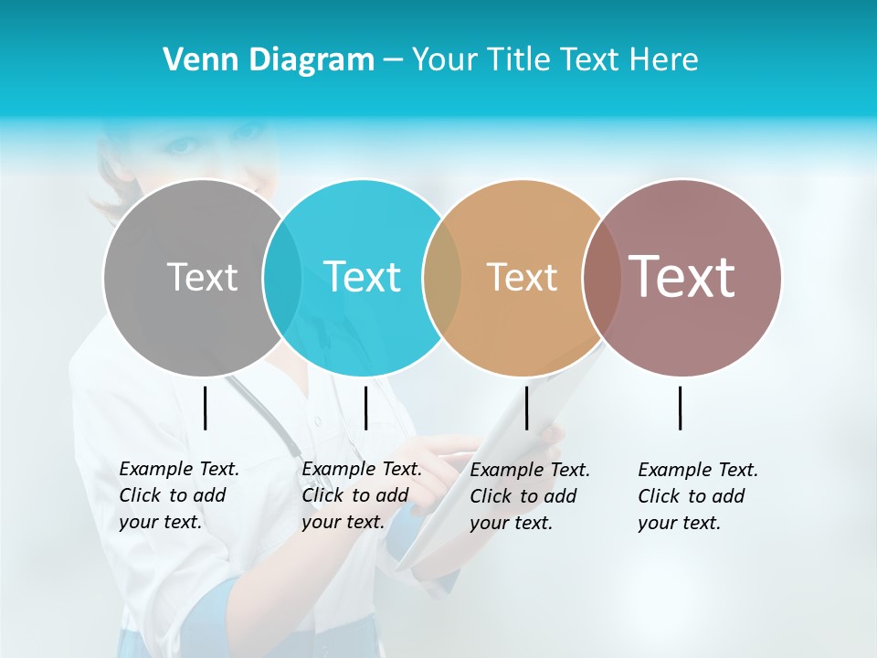 Tablet Worker  PowerPoint Template