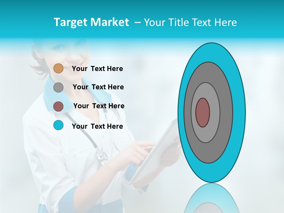 Tablet Worker  PowerPoint Template