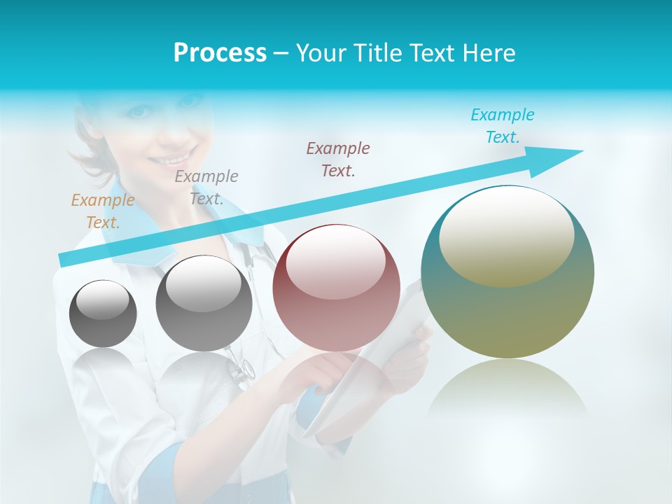 Tablet Worker  PowerPoint Template