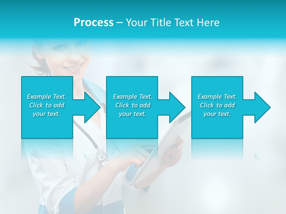 Tablet Worker  PowerPoint Template