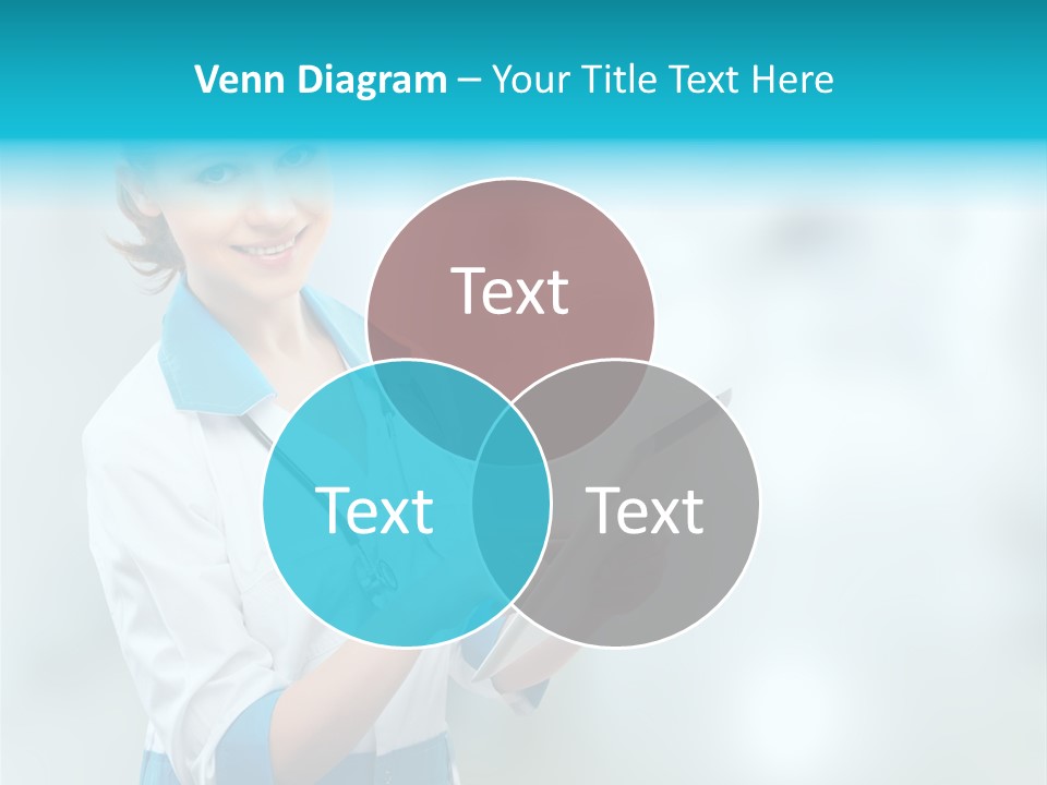 Tablet Worker  PowerPoint Template