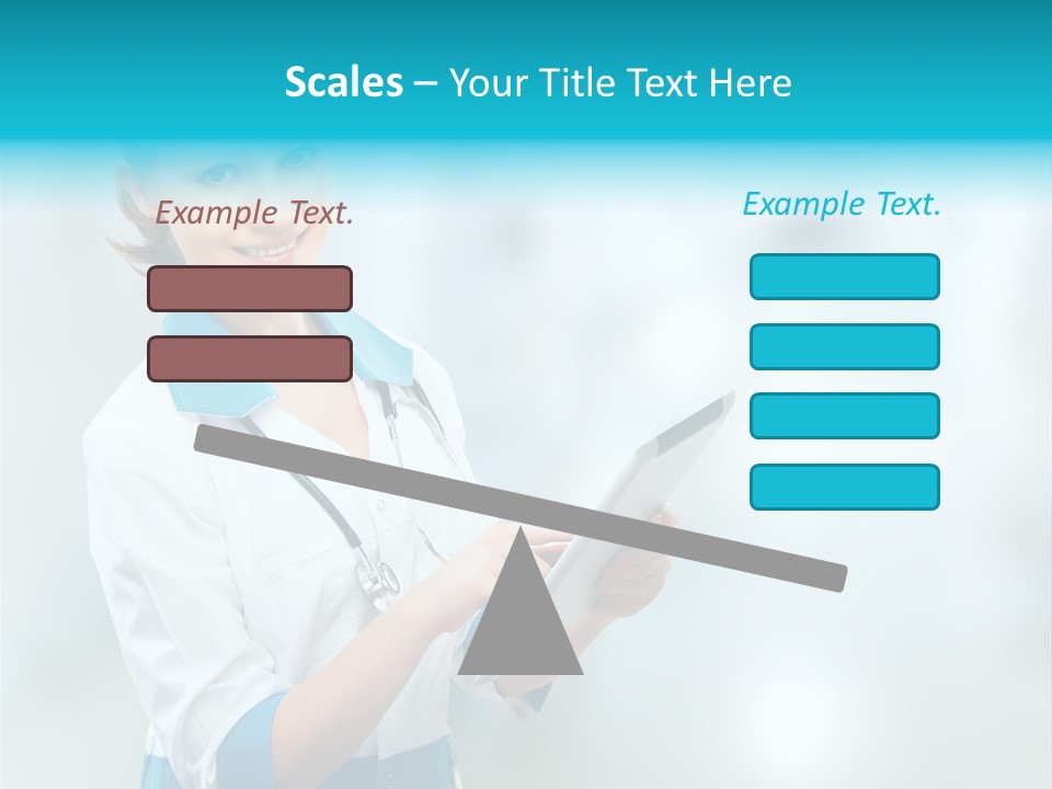 Tablet Worker  PowerPoint Template