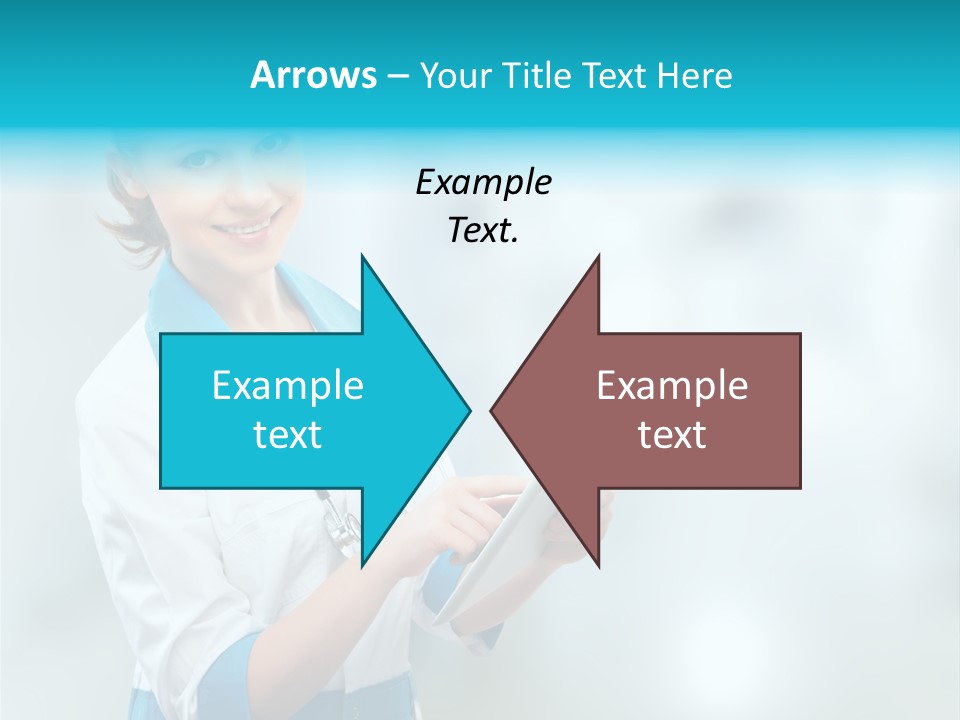 Tablet Worker  PowerPoint Template