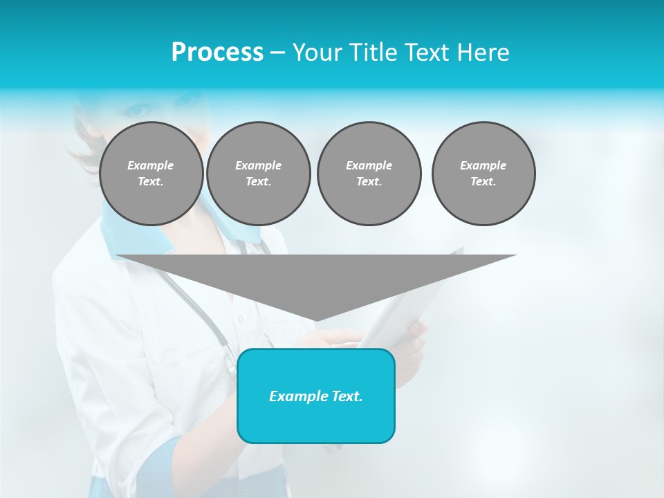 Tablet Worker  PowerPoint Template