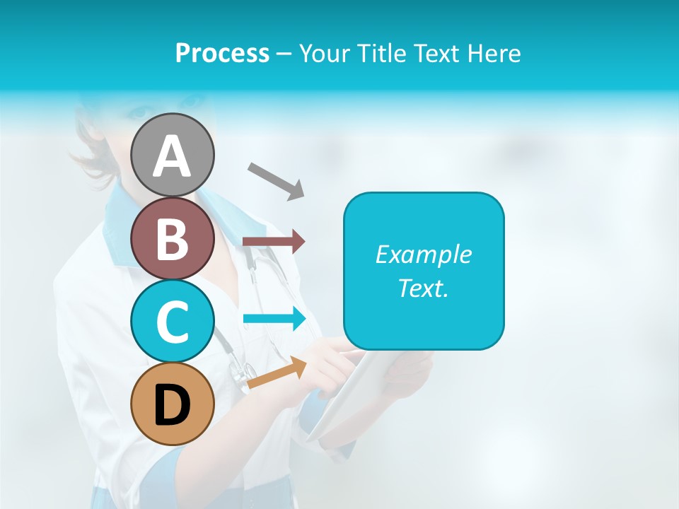 Tablet Worker  PowerPoint Template