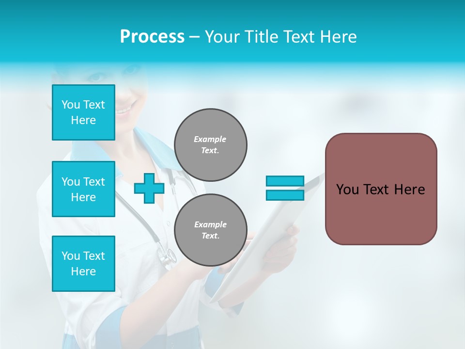 Tablet Worker  PowerPoint Template
