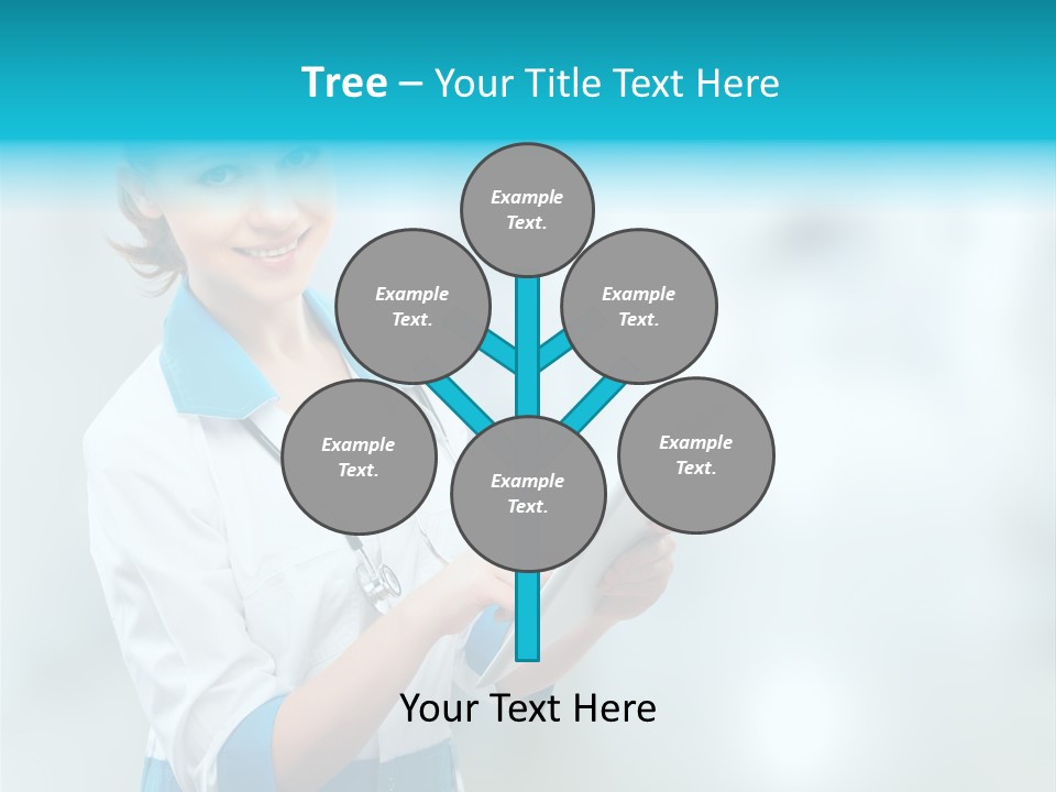 Tablet Worker  PowerPoint Template