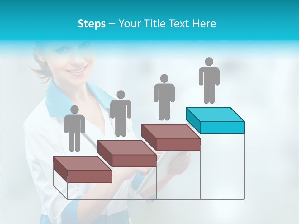Tablet Worker  PowerPoint Template