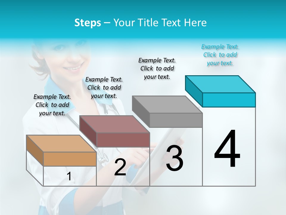 Tablet Worker  PowerPoint Template