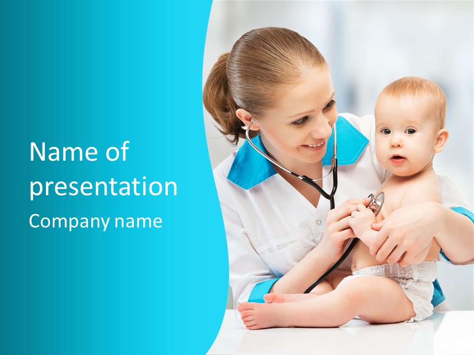 Sick Toddler Kid PowerPoint Template