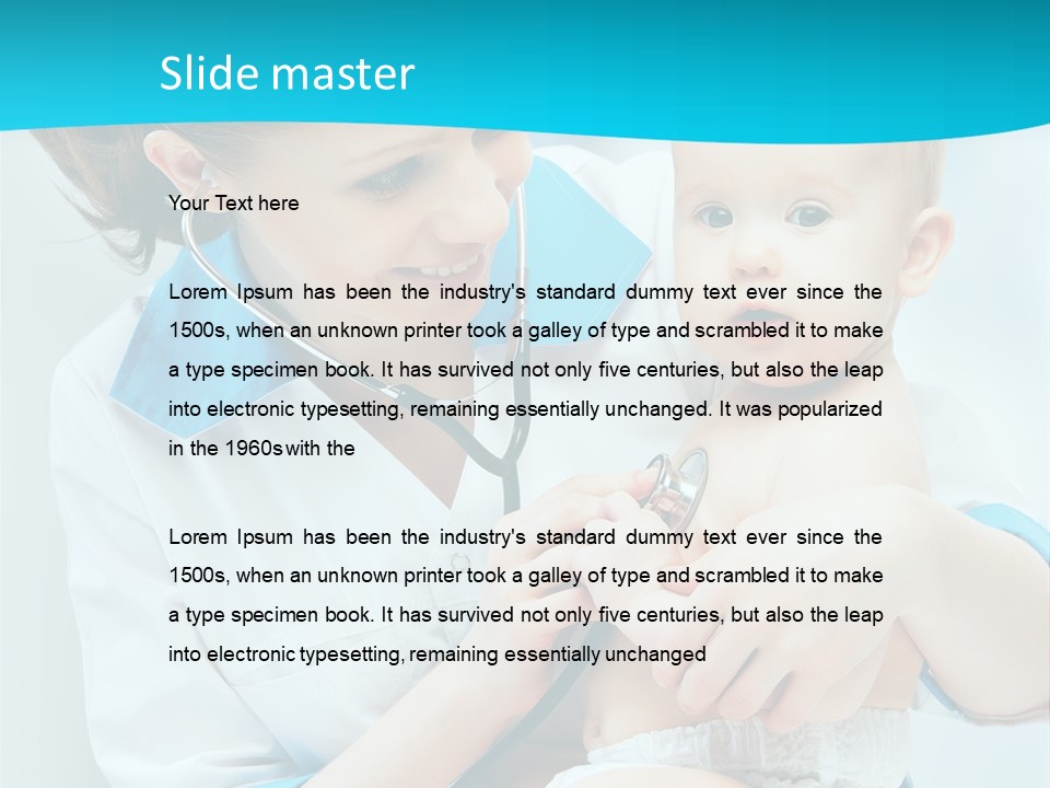 Sick Toddler Kid PowerPoint Template
