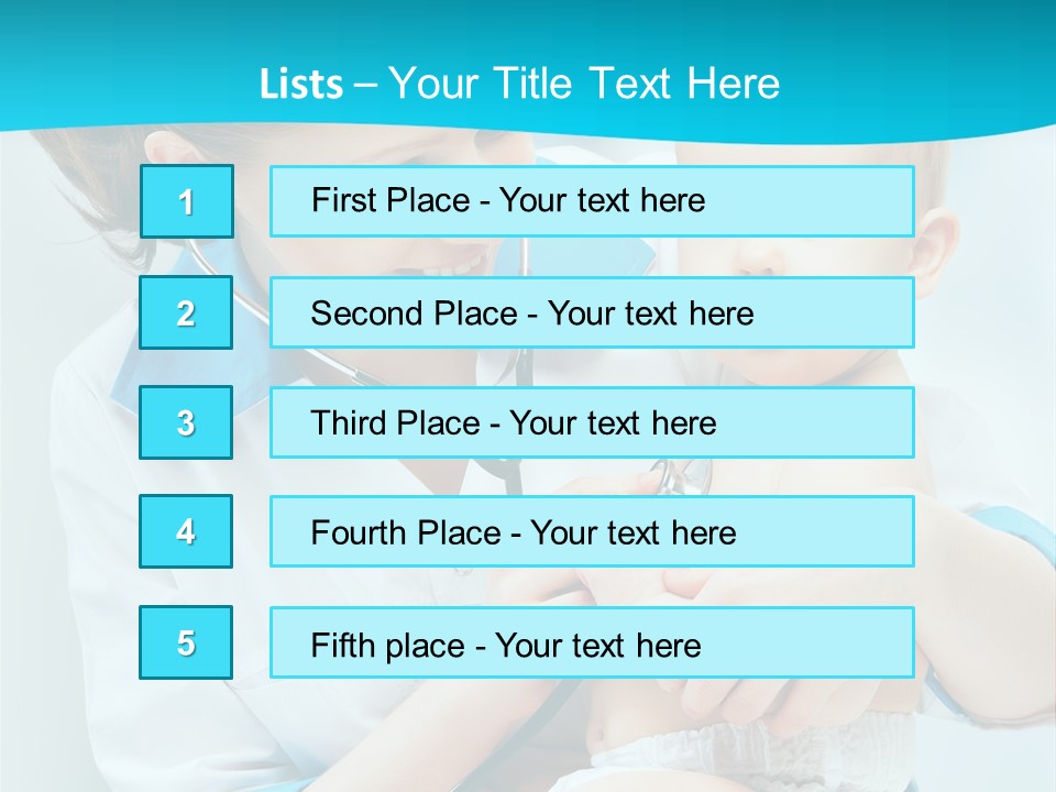 Sick Toddler Kid PowerPoint Template