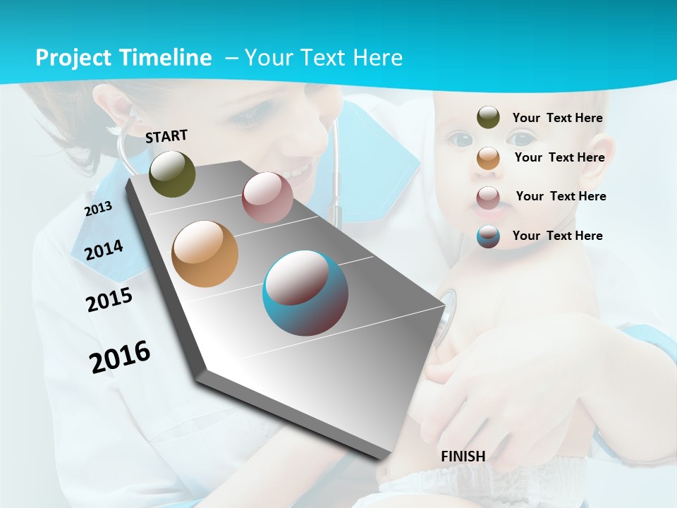 Sick Toddler Kid PowerPoint Template