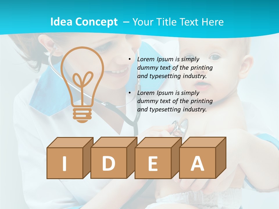 Sick Toddler Kid PowerPoint Template