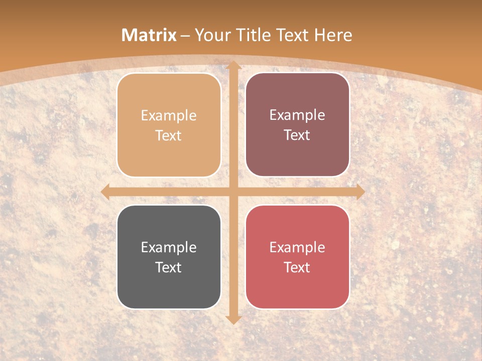 Rough Orange Rusted PowerPoint Template