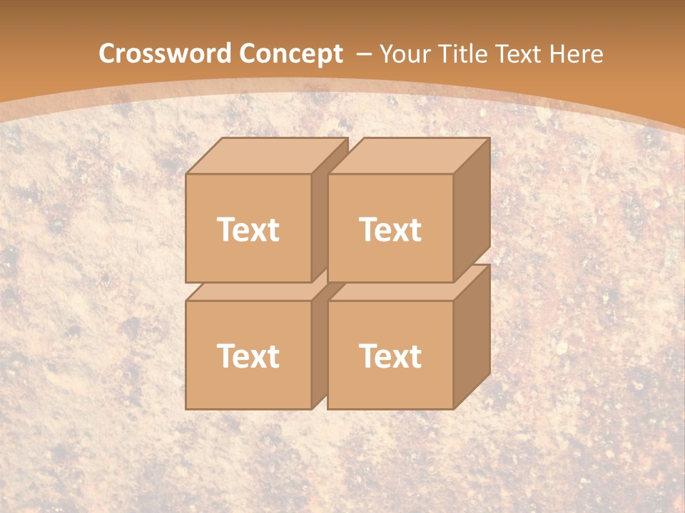 Rough Orange Rusted PowerPoint Template