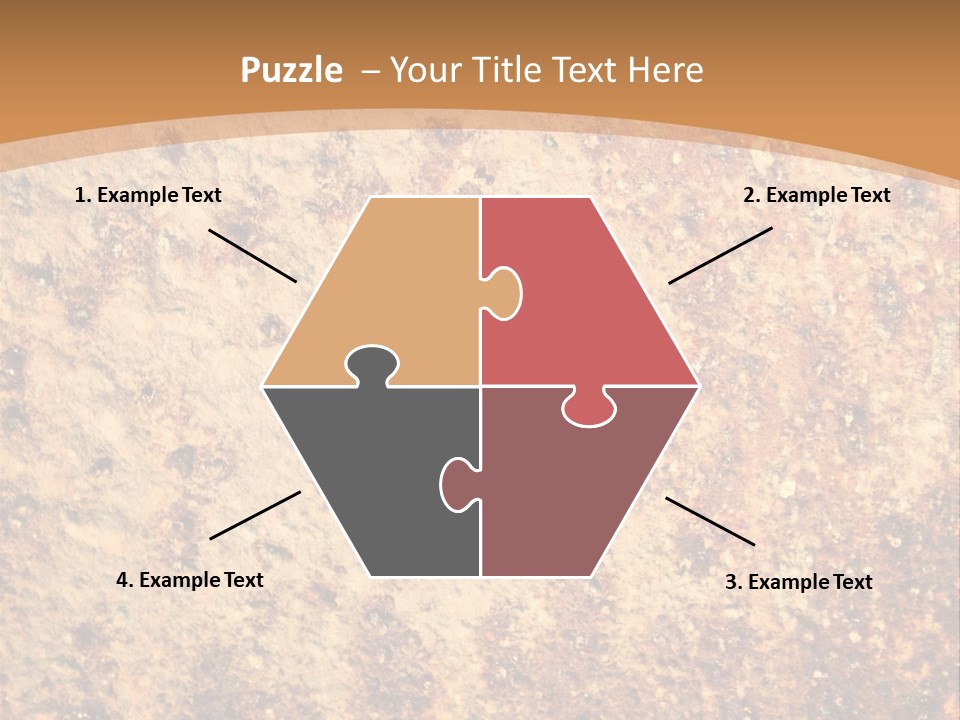 Rough Orange Rusted PowerPoint Template