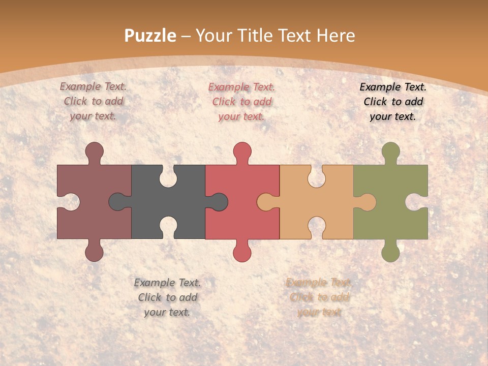 Rough Orange Rusted PowerPoint Template