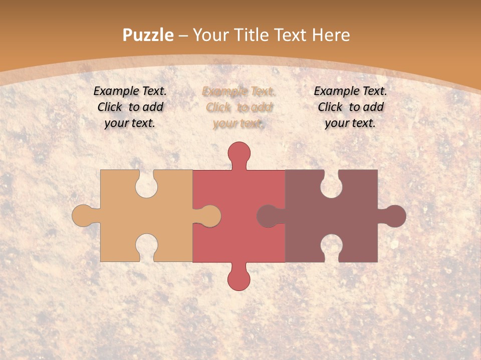 Rough Orange Rusted PowerPoint Template