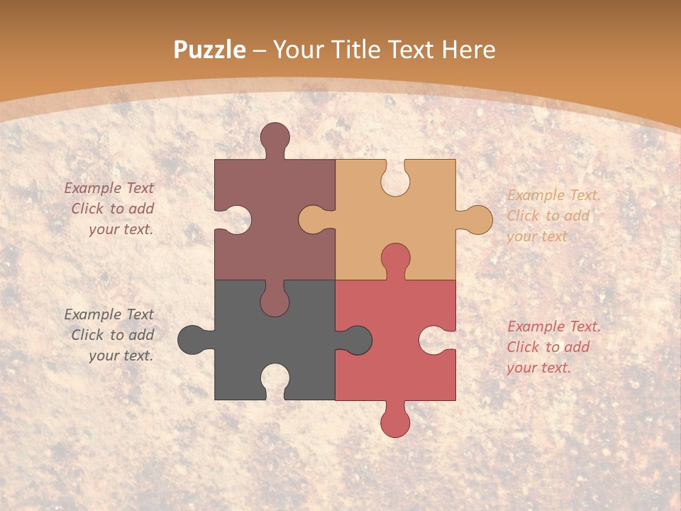 Rough Orange Rusted PowerPoint Template