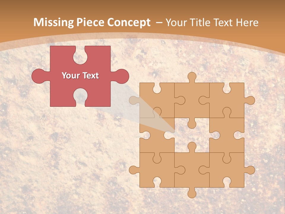 Rough Orange Rusted PowerPoint Template