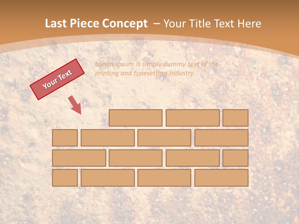 Rough Orange Rusted PowerPoint Template