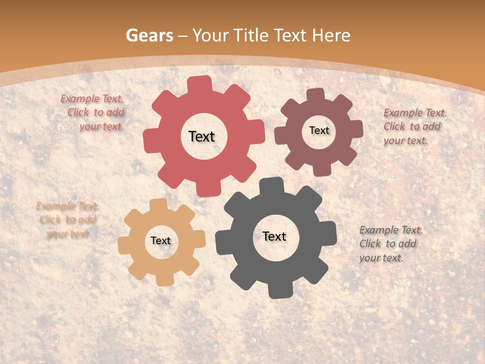 Rough Orange Rusted PowerPoint Template