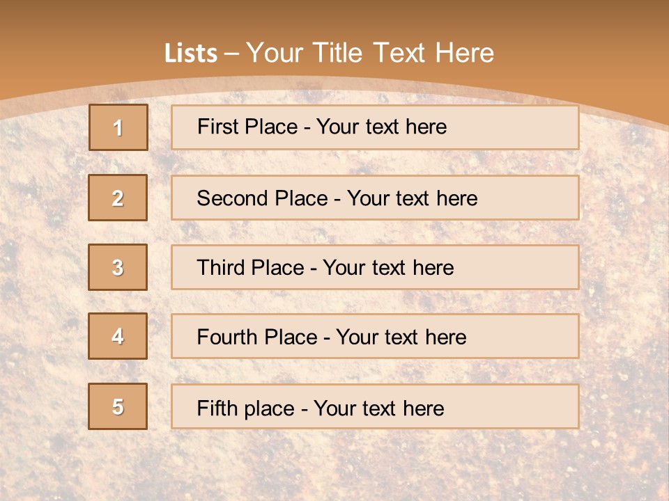 Rough Orange Rusted PowerPoint Template