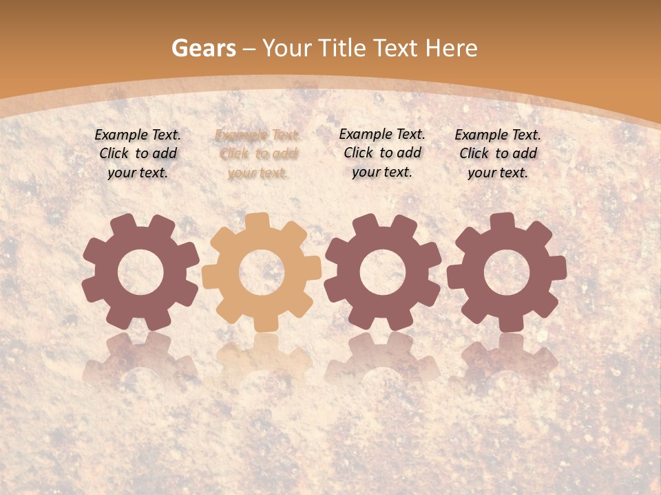 Rough Orange Rusted PowerPoint Template