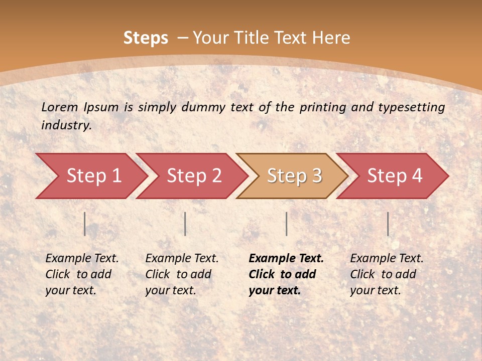 Rough Orange Rusted PowerPoint Template