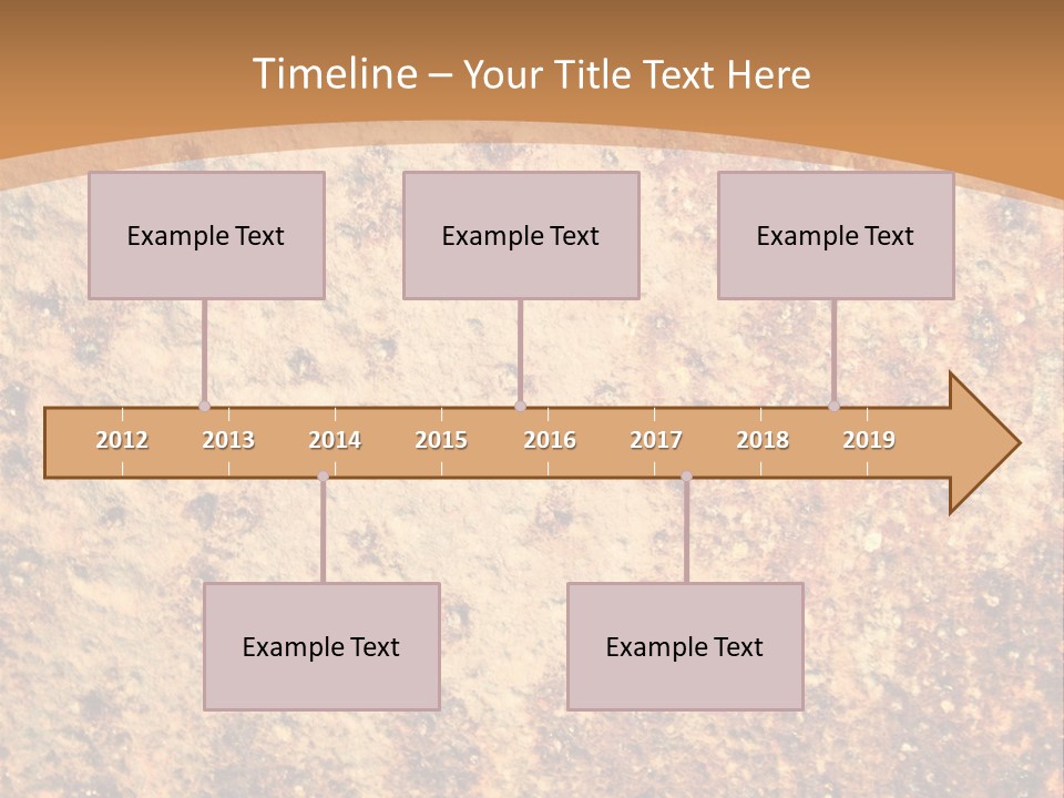 Rough Orange Rusted PowerPoint Template