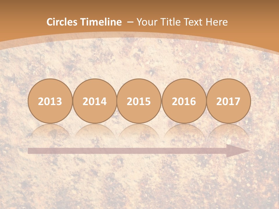 Rough Orange Rusted PowerPoint Template