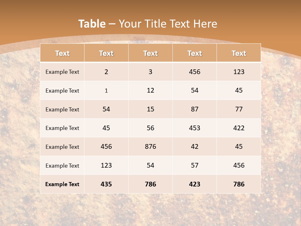 Rough Orange Rusted PowerPoint Template