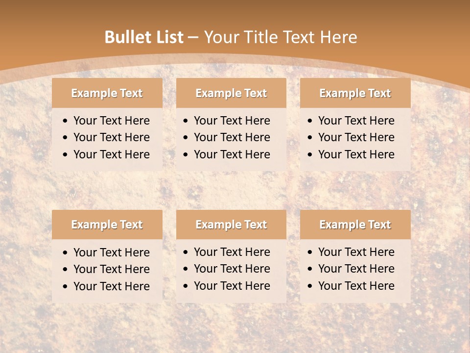 Rough Orange Rusted PowerPoint Template