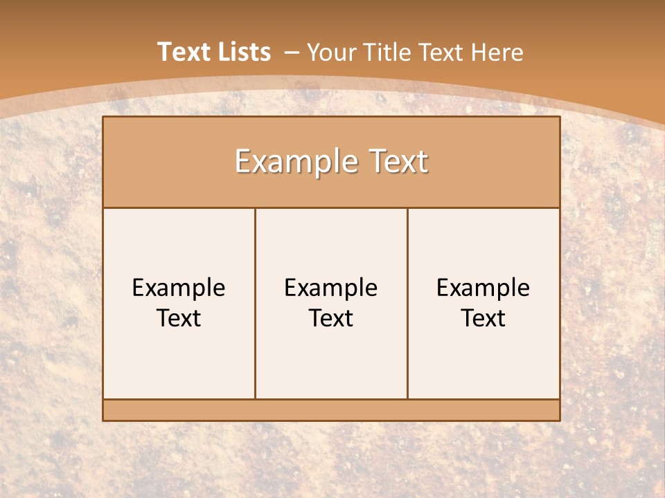Rough Orange Rusted PowerPoint Template