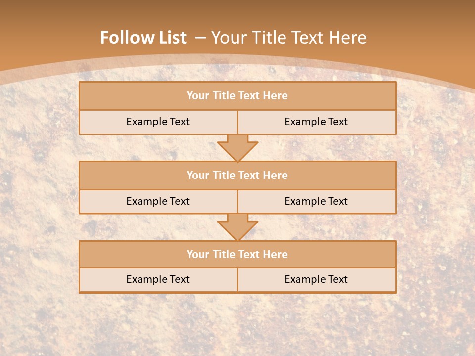 Rough Orange Rusted PowerPoint Template