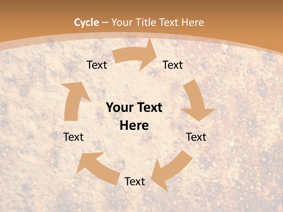 Rough Orange Rusted PowerPoint Template